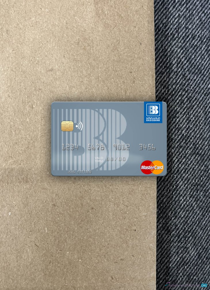 Download Georgia Basis Bank mastercard photolook front Photoshop template